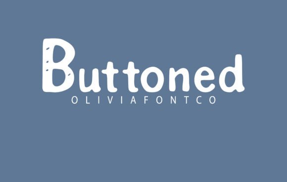 Buttoned Font: Romantic Handwritten Serif for Handmade Products