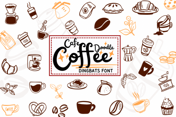 Cafe Coffee Doodle: A Dingbats Font With Editorial Charm