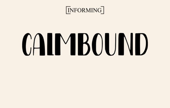Calmbound: A Display Font for Editorial Design and Readable Layouts