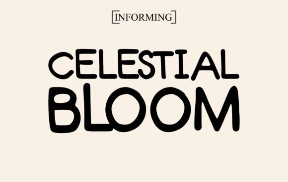 Celestial Bloom: A Thoughtful Display Font for Editorial Design and Content Branding