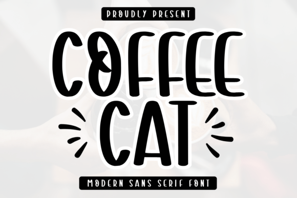 Coffee Cat: A Minimalist Sans Serif Font for Content Design