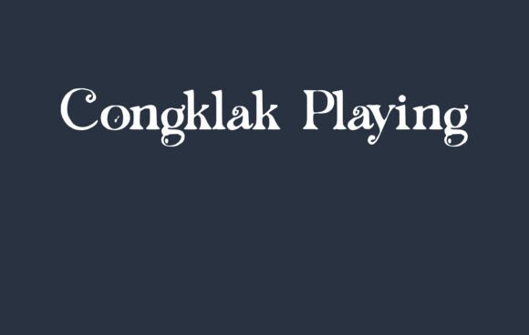 Congklak Playing: A Serif Font That Brings Warmth to Your Brand Identity