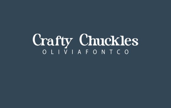 Crafty Chuckles: A Handwritten Serif Font with Romantic Charm