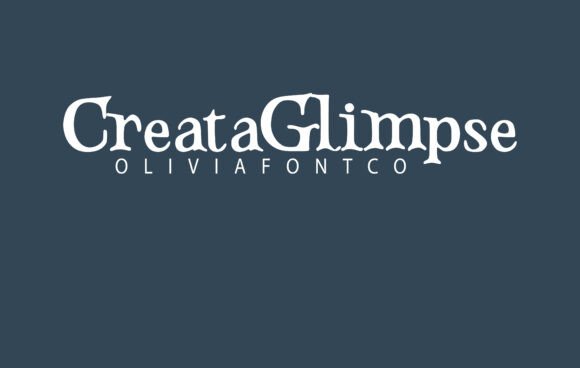 Creataglimpse: A Serif Font with Romantic Charm for Handmade Products