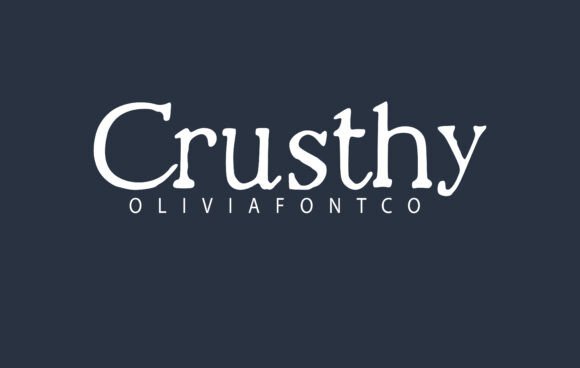 Crusthy: A Handwritten Serif Font for Handmade Creators