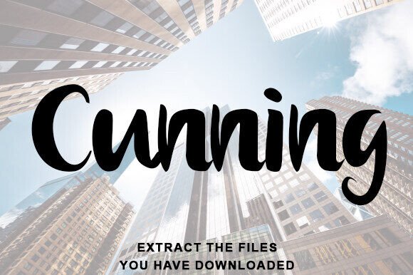 Cunning Font: A Duo-Style Typeface for Creative Branding
