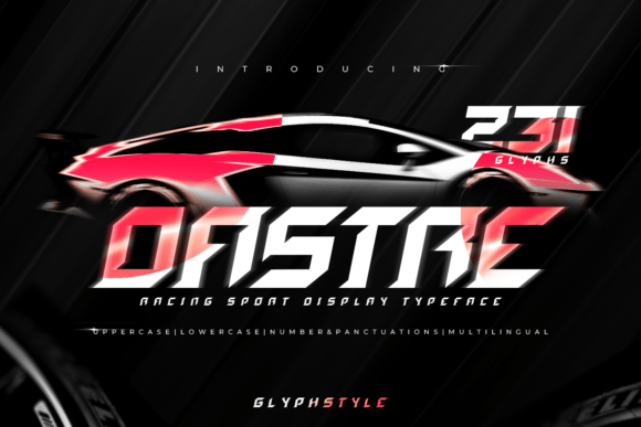 Dastre Font: A Speed-Fueled Typeface for Crafters and Makers