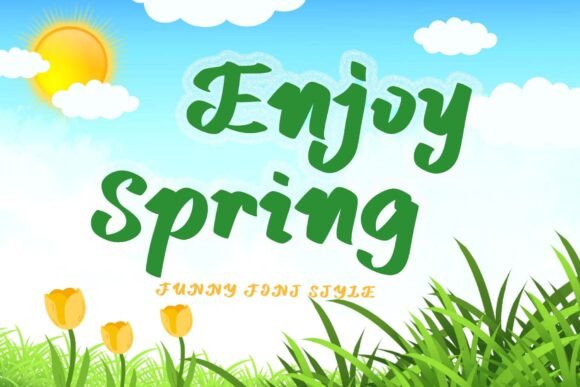 Enjoy Spring: A Display Font Built for Warm, Playful Branding