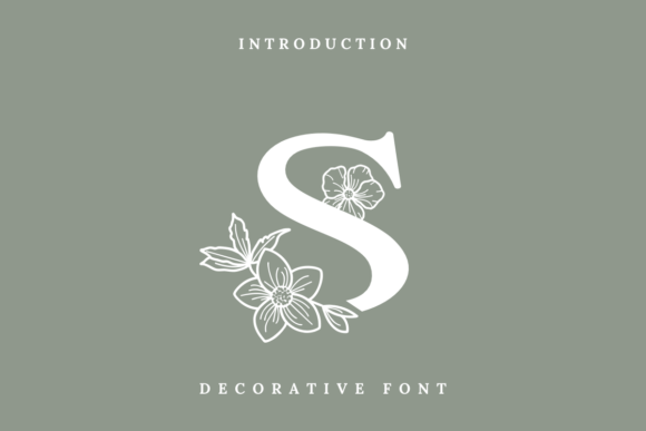 Flora Monogram: A Decorative Font That Captures Attention