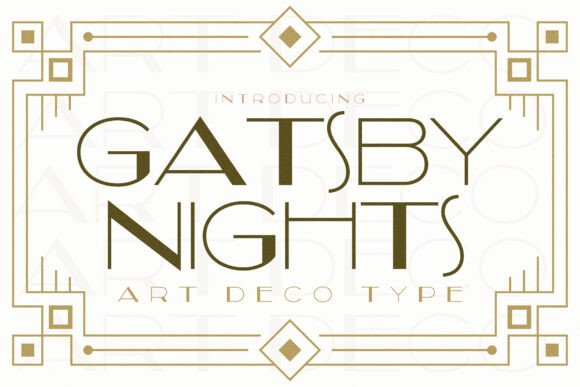 Gatsby Nights: An Art Deco Font for Handmade Creations