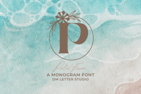 Petal Flower Monogram: A Decorative Font for Branding