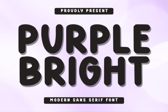 Purple Bright: A Bold Sans Serif Typeface for Modern Web Design