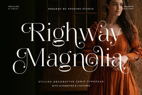 Righway Magnolia Brings Elegant Serif Charm to Handmade Products
