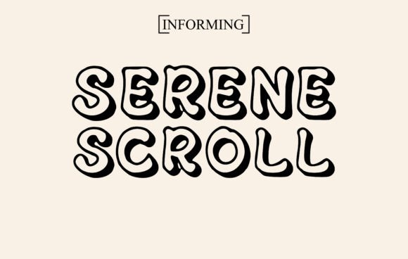 Serene Scroll: The Display Font That Brings Clarity to Campaign Visuals